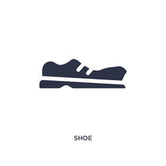 Fototapeta na wymiar shoe icon on white background. Simple element illustration from education 2 concept.
