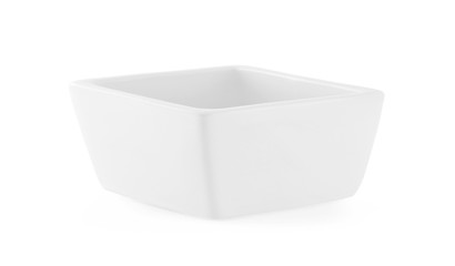 Ceramic bowl on white background