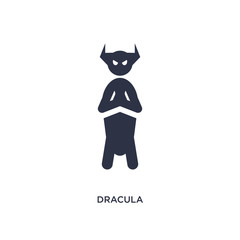 dracula icon on white background. Simple element illustration from literature concept.