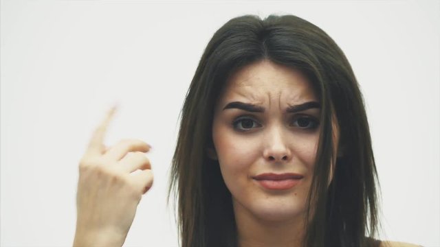 We suggest you sometimes use the brain. Cover shot with an attractive girl, looking contemptuously. Holding an index finger near the temple. Telling the boy to think before turning stupidly.