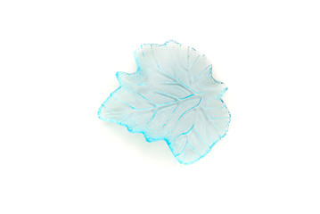 The blue plate as a leaf