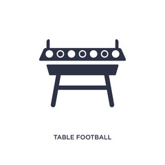 table football icon on white background. Simple element illustration from free time concept.