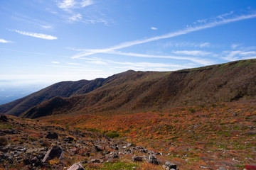 那須岳の紅葉と山並み#9