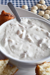 White Seafood Chowder and Clam Chowder