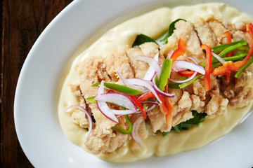 chicken with rice and vegetables