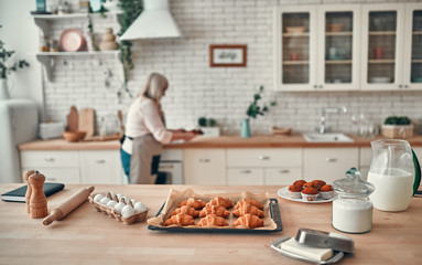 Senior woman on kitchen