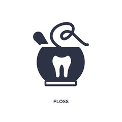 floss icon on white background. Simple element illustration from gastronomy concept.