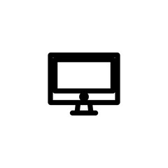 Computer monitor icon. Workplace sign