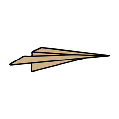 cute cartoon paper aeroplane