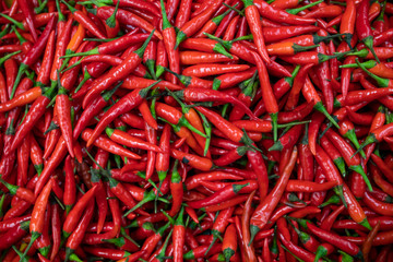 rode hete chili pepers