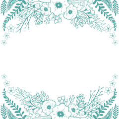 Fototapeta na wymiar floral abstract pattern template
