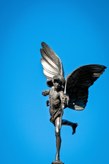 Eros statue at Piccadilly Circus, London, United Kingdom