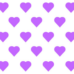 Heart pattern vector icon, love background symbol. Simple, flat design for web or mobile app