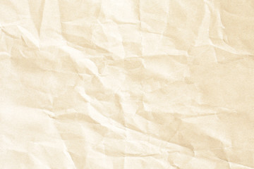 Obraz premium Old brown crumpled paper background texture