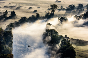 Panorama lungo il fiume Adda