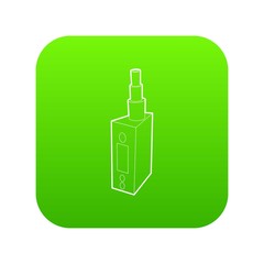 Vape device, juice for vape icon in outline style isolated on white background