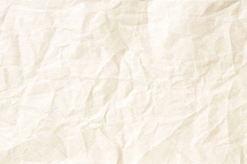 Old brown crumpled paper background texture