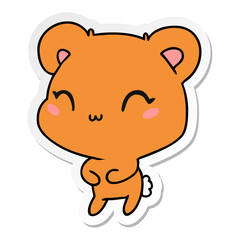 sticker cartoon kawaii cute teddy bear