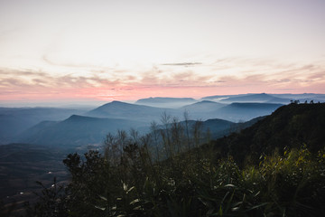 Obraz premium sunset in the mountains