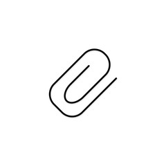 Attachment icon. File send sign. Paperclip symbol