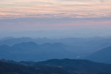 Fototapeta premium sunset in mountains