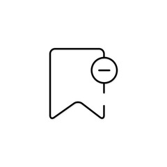 Bookmark icon. Save view sign.