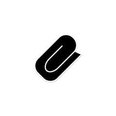 Attachment icon. File send sign. Paperclip symbol