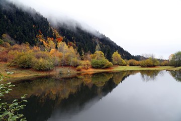Fototapeta premium gorgeous lake landscape photos.artvin/savsat/turkey