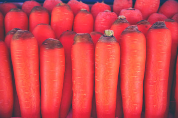 fresh carrot  in market