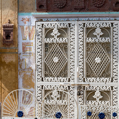 Details of closed door, Kishan Ghat, Jaisalmer, Rajasthan, India