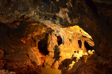 Freakish growths and stalagnates in the Red Cave Kizil-Koba