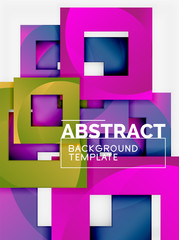 Background abstract squares, geometric minimal template