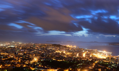 aerial panoramas of the city of vigo