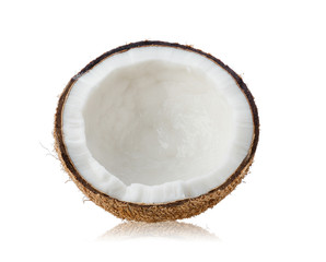 coconuts isolated on the white background