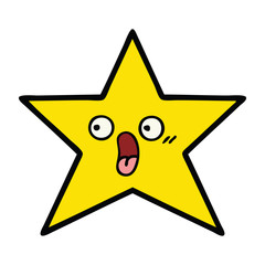 cute cartoon gold star