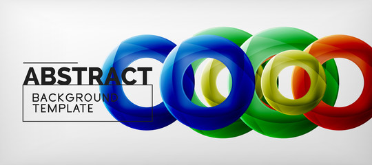 Vector circles abstract background