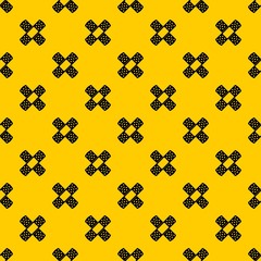 Patch pattern seamless vector repeat geometric yellow for any design