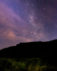 landscape with milky way