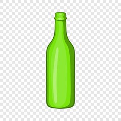 Beer bottle icon in cartoon style isolated on background for any web design 