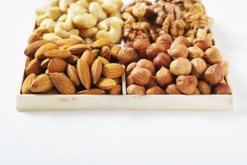 nuts almond cashew hazelnuts