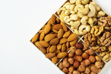 nuts almond cashew hazelnuts