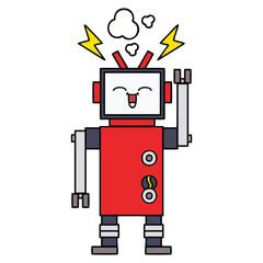 cute cartoon robot