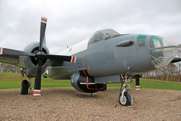 Vintage military airplane