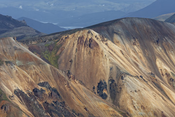 Fototapeta na wymiar die bunten Berge, Landmannalaugar, Island