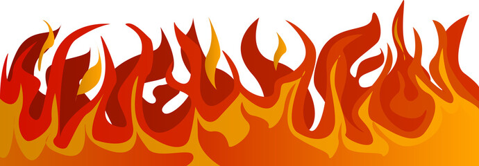 fire on transparent background