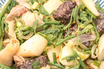 Taiwanese Food, called salty chicken, which is a kind of traditional food that meat or fowl stewed with salty and strained before serving.