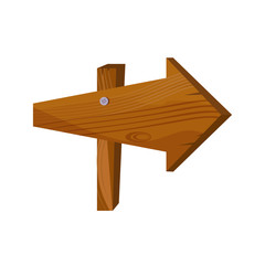 Wood pointer illustration. Outdoor, signboard, navigation. Signboard concept. Vector illustration can be used for topics like navigation, trip, signs