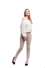 Fototapeta premium Portrait of beautiful young woman