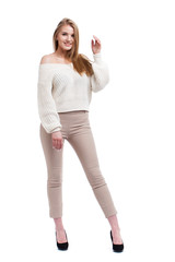 Portrait of beautiful young woman