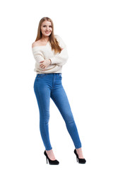 Portrait of beautiful young woman